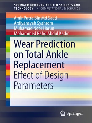 cover image of Wear Prediction on Total Ankle Replacement